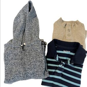 GAP Kids lot ~ Boys size 6-7 sweater/zip up hoodie/polo
